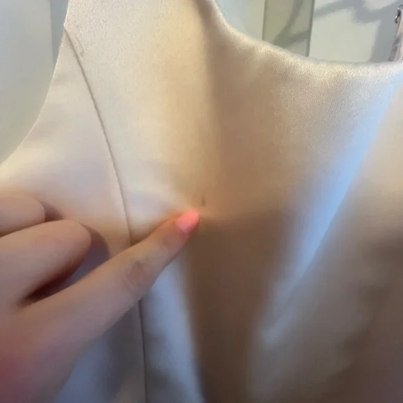 Gold/ cream Satin Kids Dress with Bow, flower girl dress - Picture 9 of 16